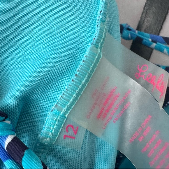 Lilly Pulitzer Womens Isle Lattice One-Piece Swimsuit size 12 - Picture 3 of 7